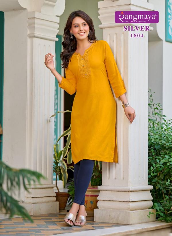 Rangmaya Silver Vol 18 Casual Rayon Kurti Collection